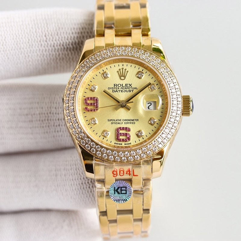 入手困難 ロレックス 偽物 デイトジャスト パールマスター 34MM roq50607
