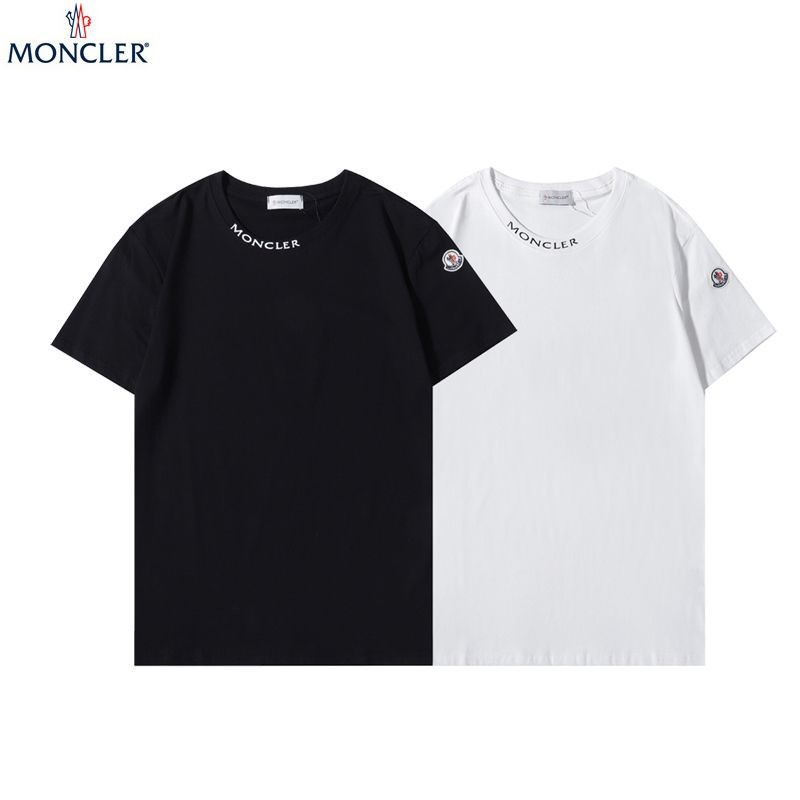 大人気!モンクレール カフスロゴ付き Tシャツ コピー 2色 moc99123