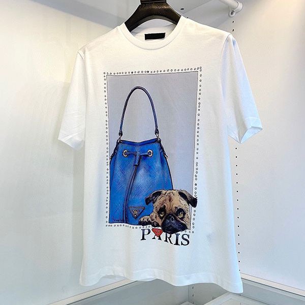 《大人気》プラダ オーバーサイズ プリントジャージーTシャツ コピー puu07070
