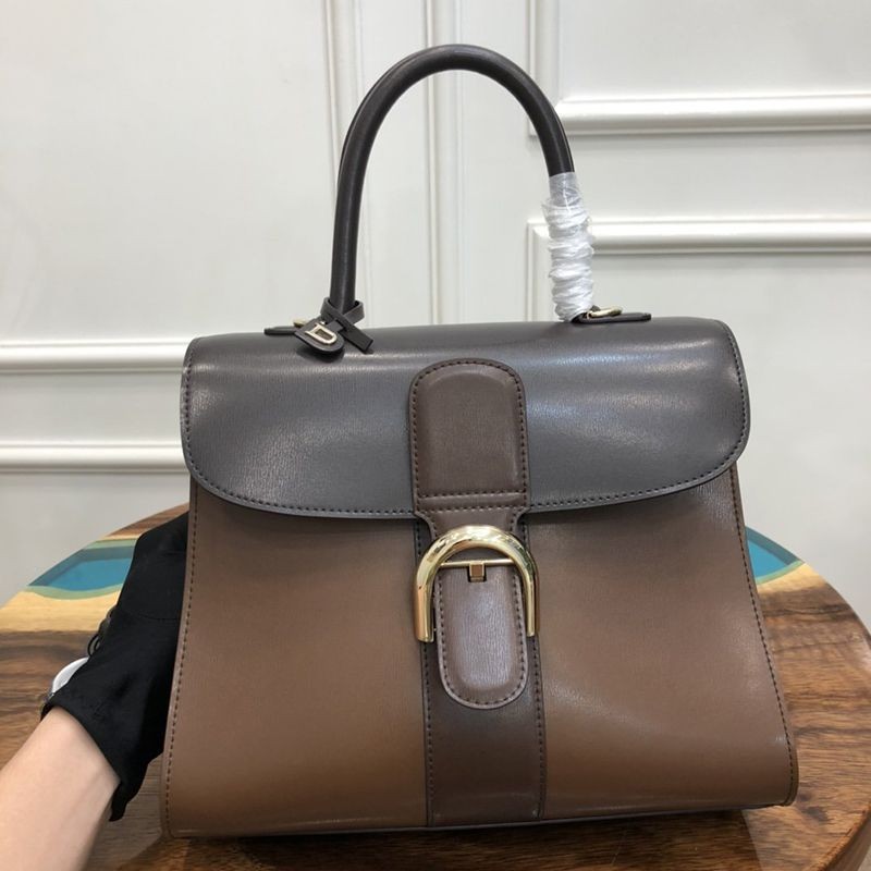 春もの新作デルボー 偽物 カーフスキン ブリヨン MM ショルダー ハンドバッグ AA0405AAM024F