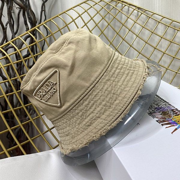 日本未入荷プラダ 偽物 ドリル バケットハット カーキ 1HC137_2FMB_F0241